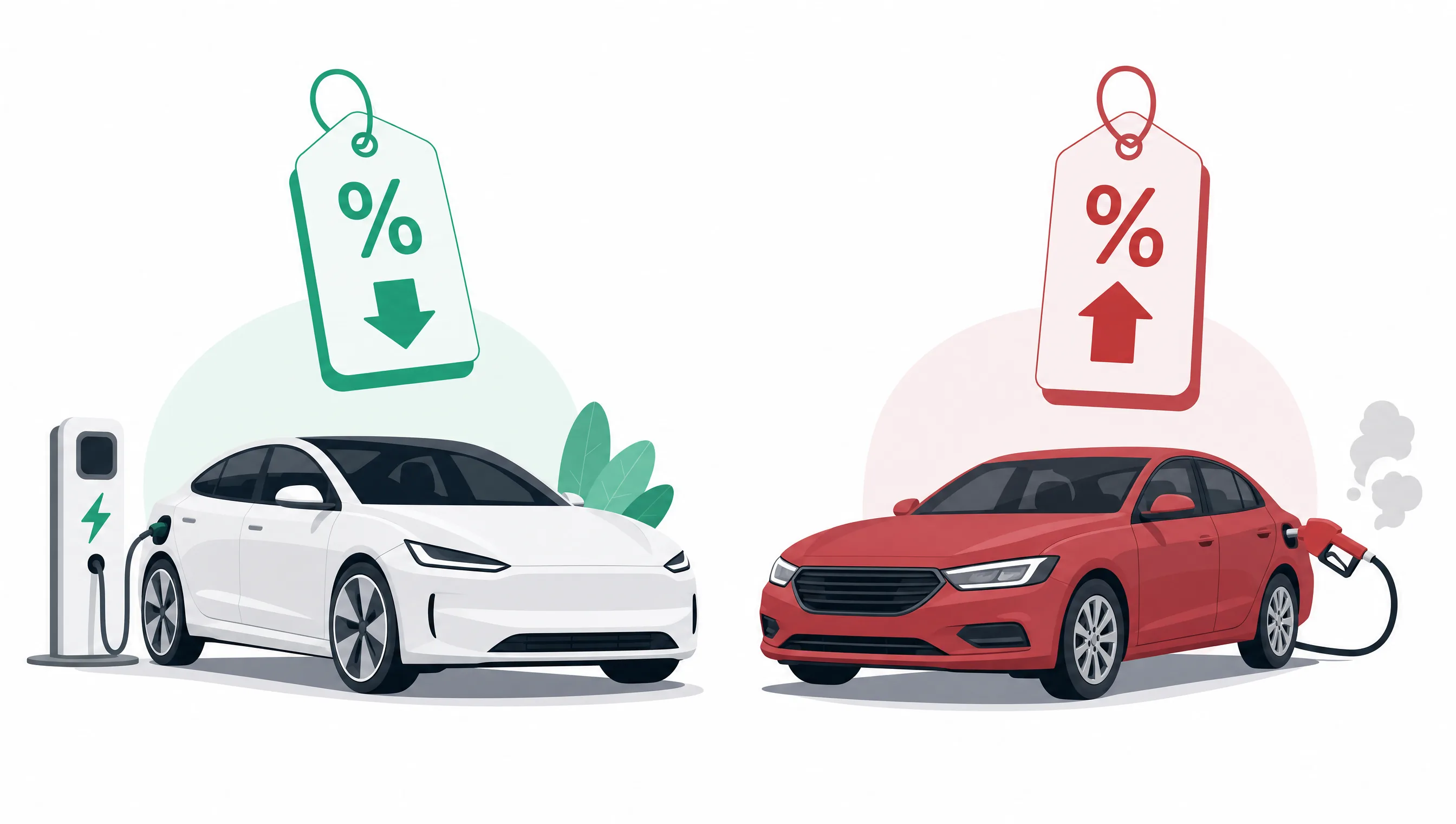 Electric car versus petrol car company car tax comparison